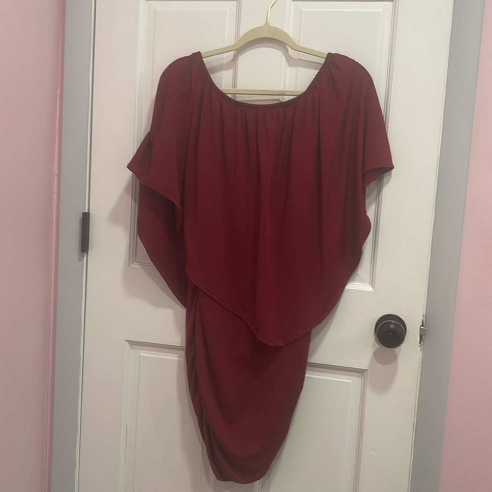 Red cocktail dress